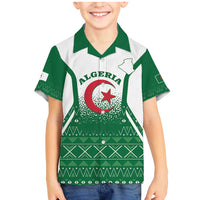 Personalized Algeria Family Matching Mermaid Dress and Hawaiian Shirt Coat Of Arms African Pattern - Wonder Print Shop