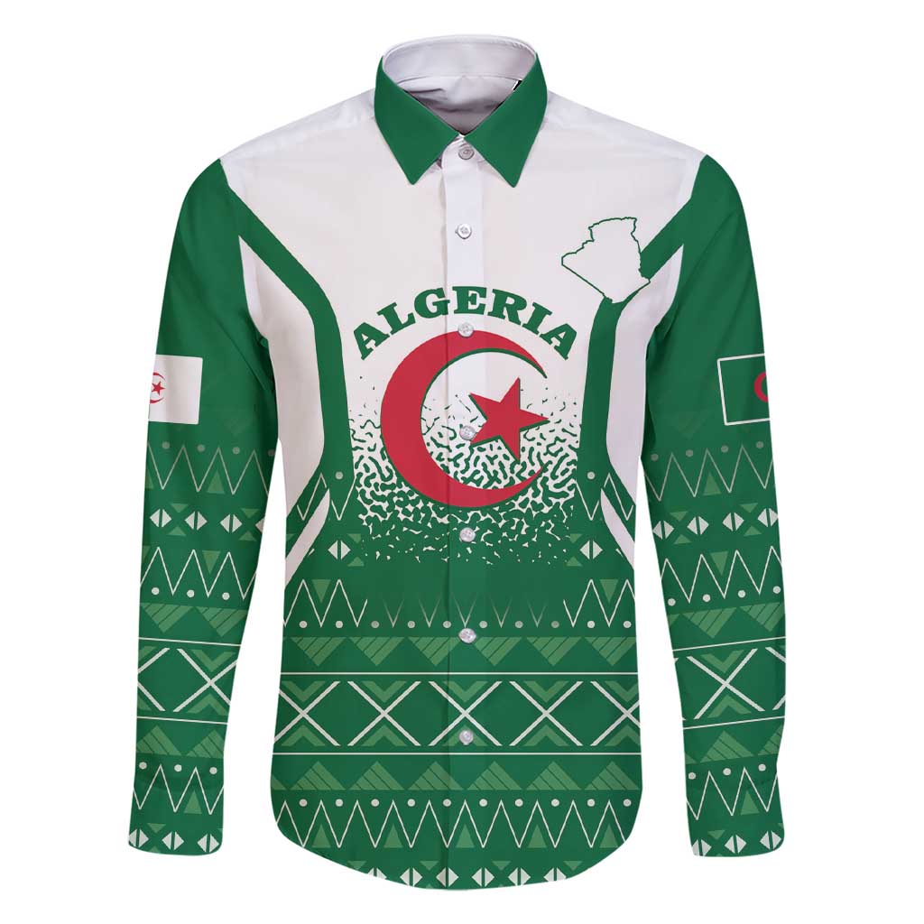 Personalized Algeria Family Matching Short Sleeve Bodycon Dress and Hawaiian Shirt Coat Of Arms African Pattern - Wonder Print Shop