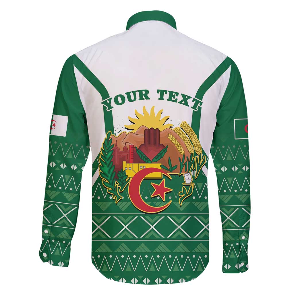 Personalized Algeria Family Matching Short Sleeve Bodycon Dress and Hawaiian Shirt Coat Of Arms African Pattern - Wonder Print Shop