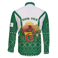 Personalized Algeria Family Matching Short Sleeve Bodycon Dress and Hawaiian Shirt Coat Of Arms African Pattern - Wonder Print Shop