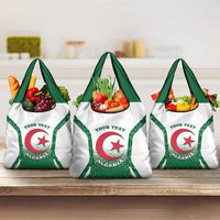Personalized Algeria Grocery Bag Coat Of Arms African Pattern