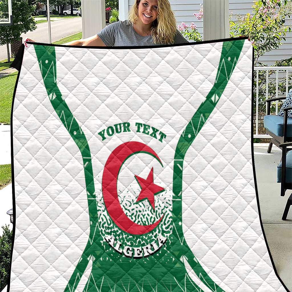 Personalized Algeria Quilt Coat Of Arms African Pattern - Wonder Print Shop
