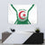Personalized Algeria Tapestry Coat Of Arms African Pattern - Wonder Print Shop