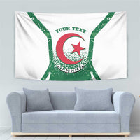 Personalized Algeria Tapestry Coat Of Arms African Pattern - Wonder Print Shop