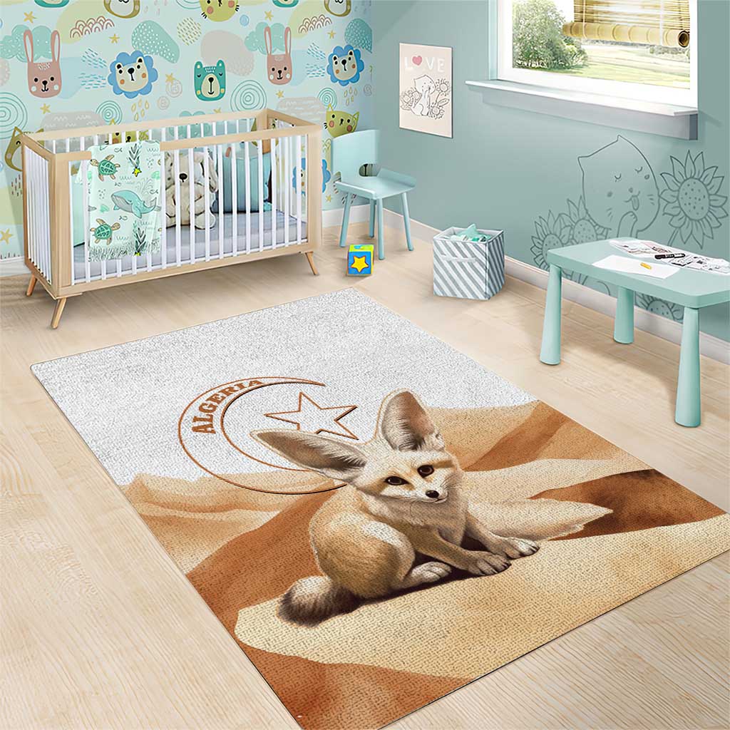 Fennec Fox Algeria Area Rug Algerian Sahara - Wonder Print Shop