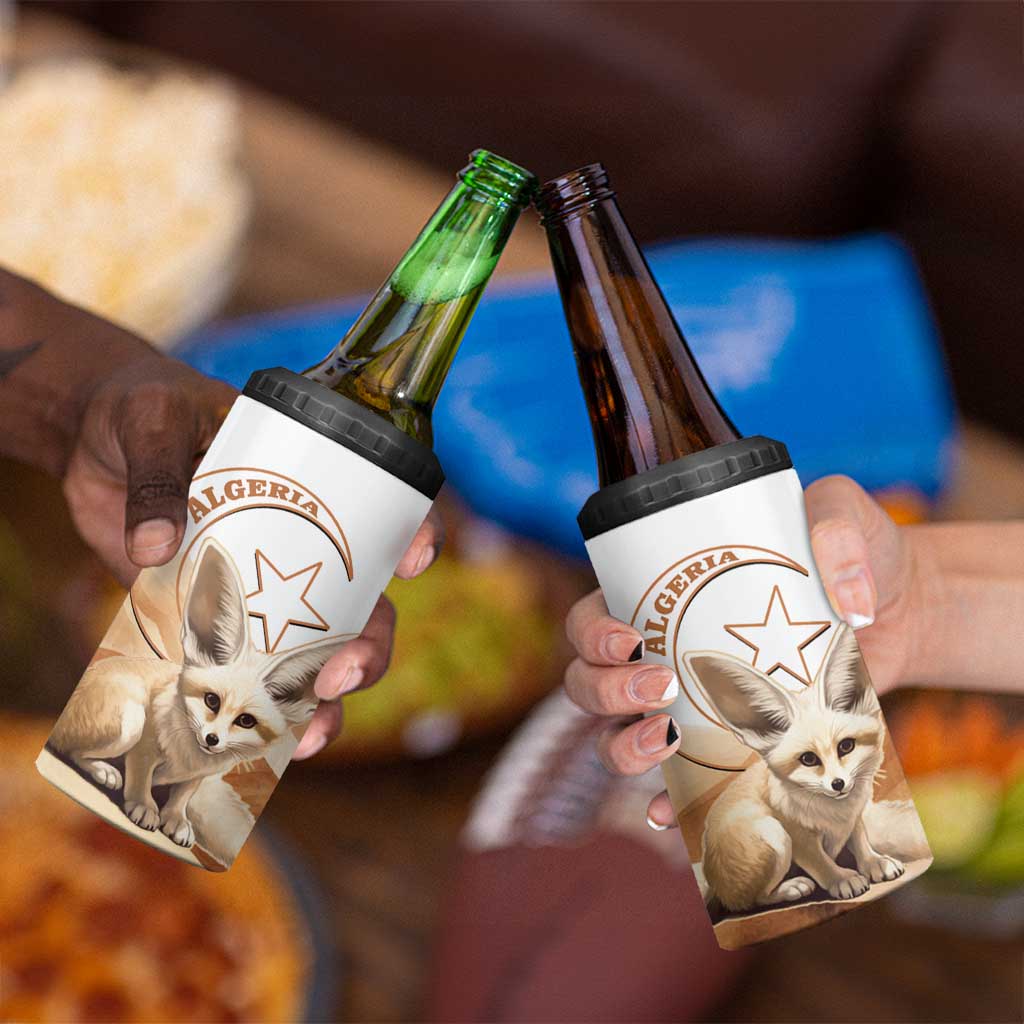 Fennec Fox Algeria 4 in 1 Can Cooler Tumbler Algerian Sahara - Wonder Print Shop