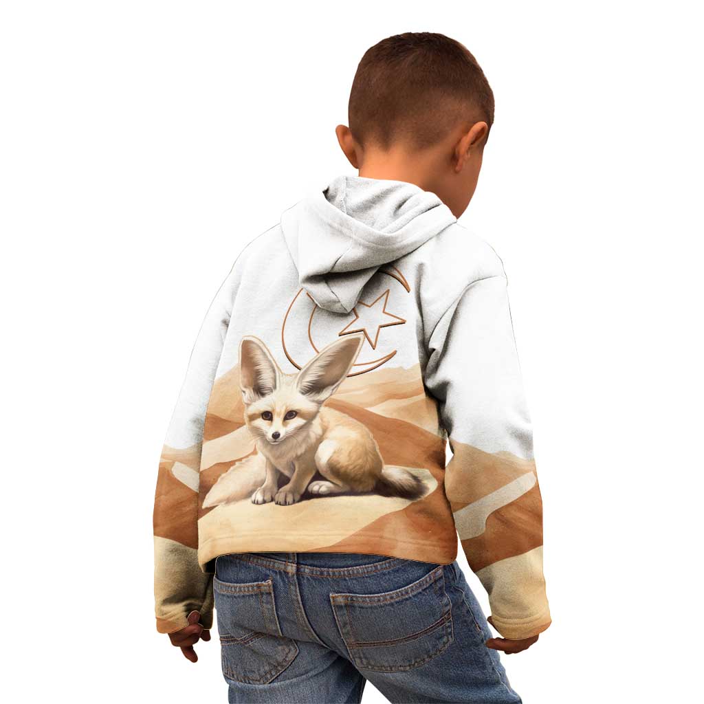 Fennec Fox Algeria Kid Hoodie Algerian Sahara - Wonder Print Shop