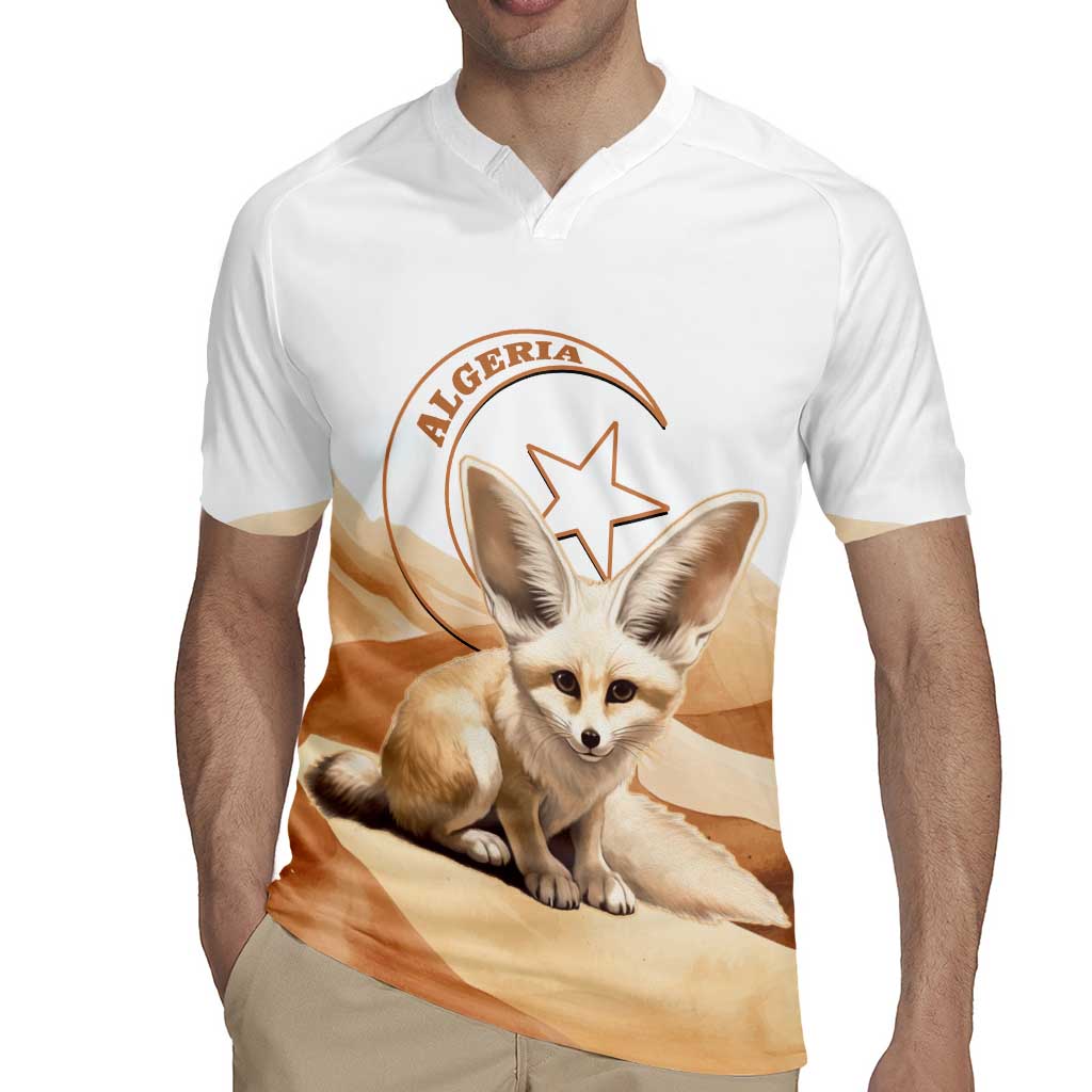 Fennec Fox Algeria Rugby Jersey Algerian Sahara - Wonder Print Shop