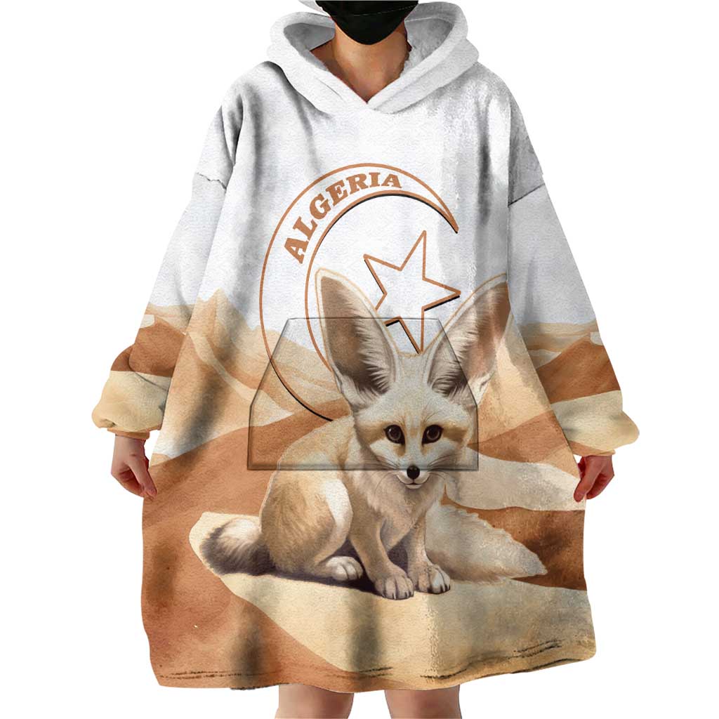 Fennec Fox Algeria Wearable Blanket Hoodie Algerian Sahara - Wonder Print Shop