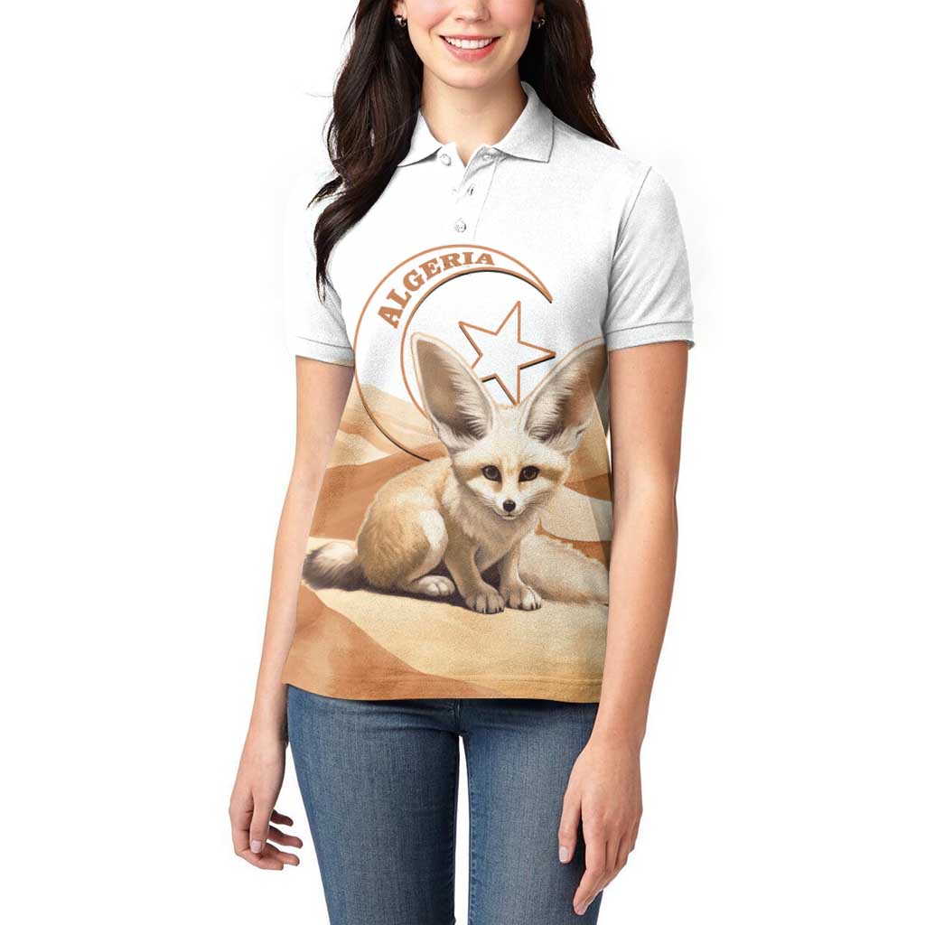 Fennec Fox Algeria Women Polo Shirt Algerian Sahara - Wonder Print Shop