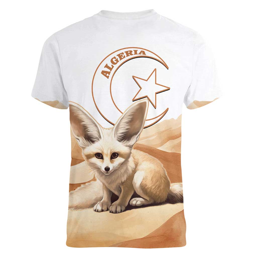 Fennec Fox Algeria Women V-Neck T-Shirt Algerian Sahara - Wonder Print Shop
