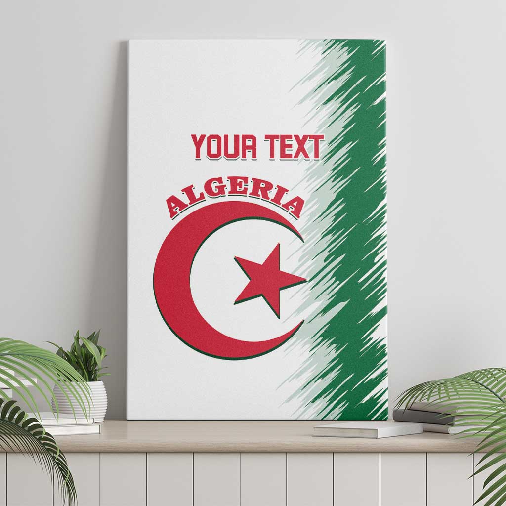 Custom Algeria Football Canvas Wall Art Go The Greens - Wonder Print Shop