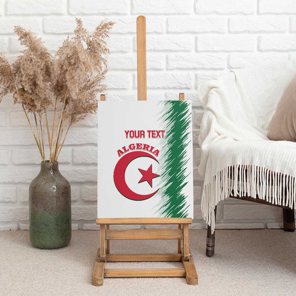 Custom Algeria Football Canvas Wall Art Go The Greens - Wonder Print Shop