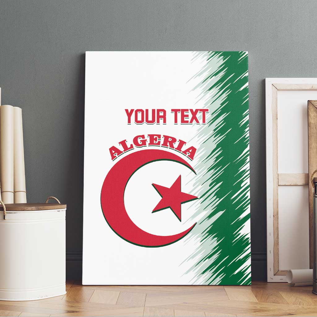 Custom Algeria Football Canvas Wall Art Go The Greens - Wonder Print Shop