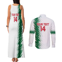 Custom Algeria Football Couples Matching Tank Maxi Dress and Long Sleeve Button Shirt Go The Greens - Wonder Print Shop