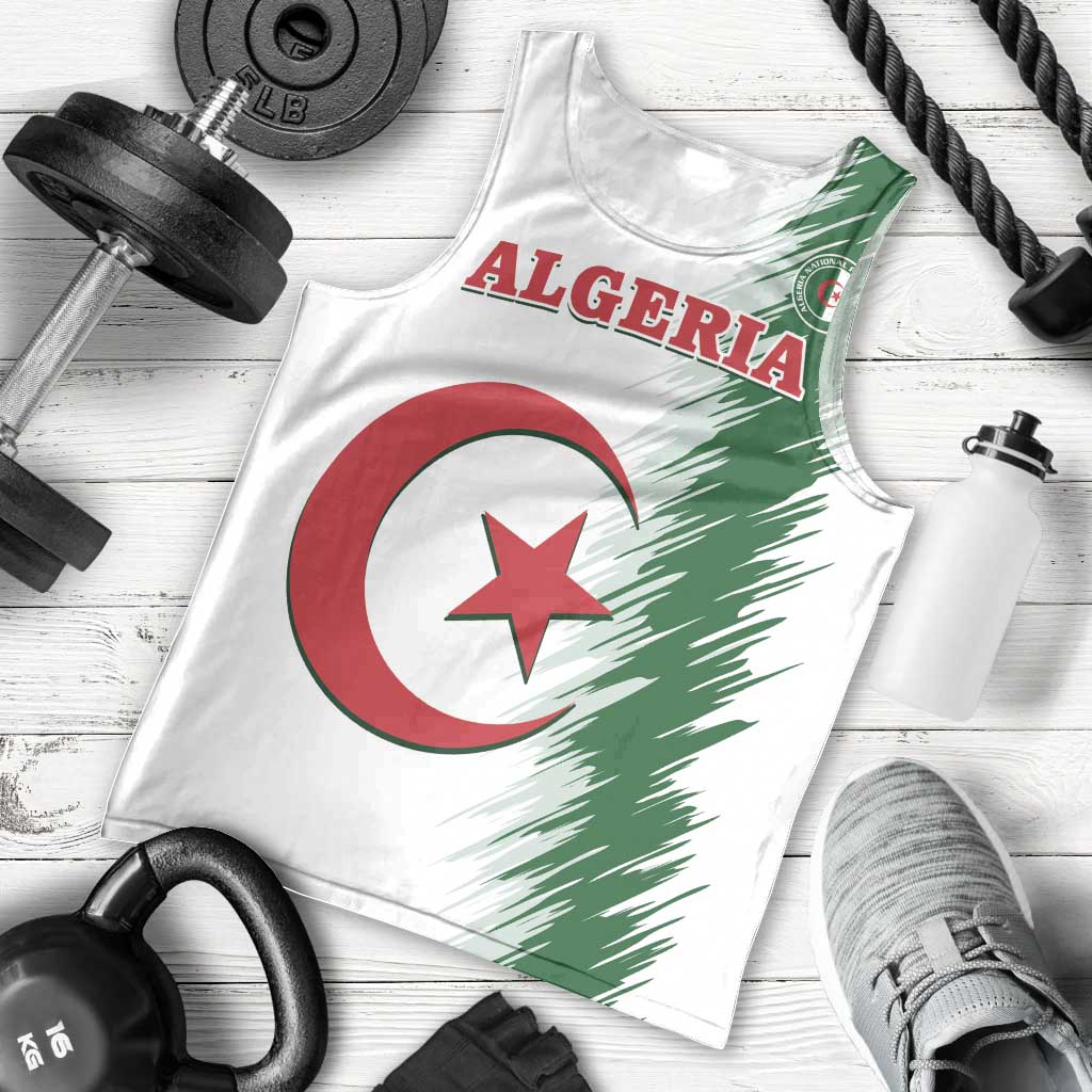 Custom Algeria Football Men Tank Top Go The Greens - Wonder Print Shop