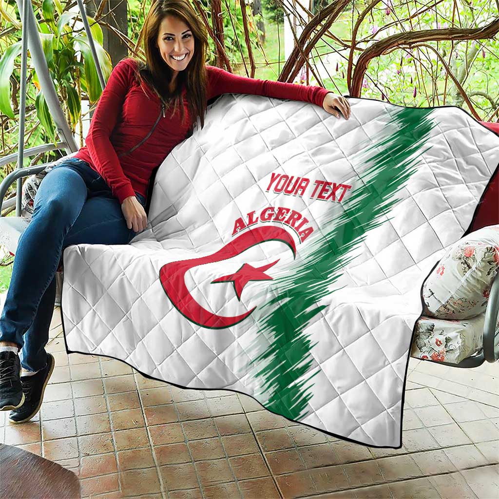 Custom Algeria Football Quilt Go The Greens - Wonder Print Shop