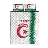 Custom Algeria Football Quilt Bed Set Go The Greens - Wonder Print Shop