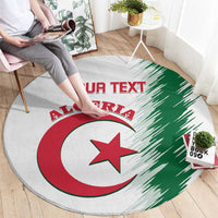 Custom Algeria Football Round Carpet Go The Greens