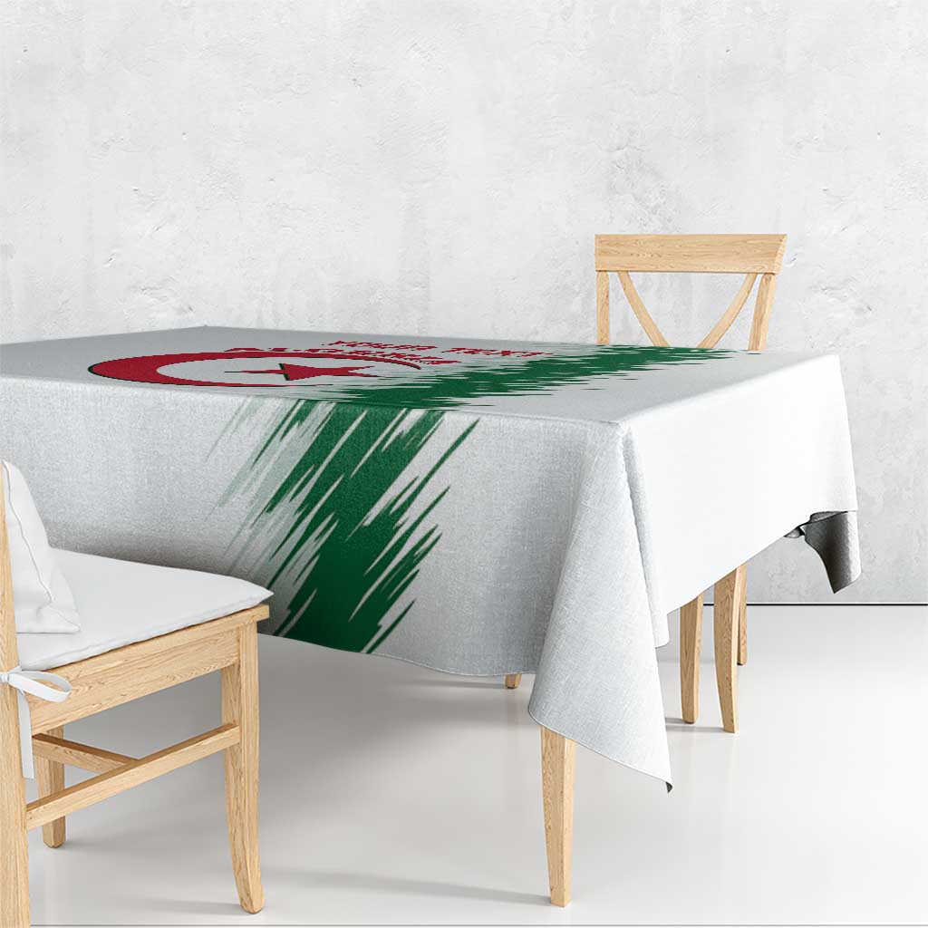 Custom Algeria Football Tablecloth Go The Greens - Wonder Print Shop