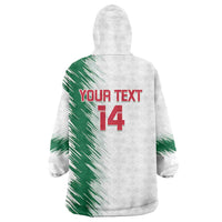 Custom Algeria Football Wearable Blanket Hoodie Go The Greens - Wonder Print Shop