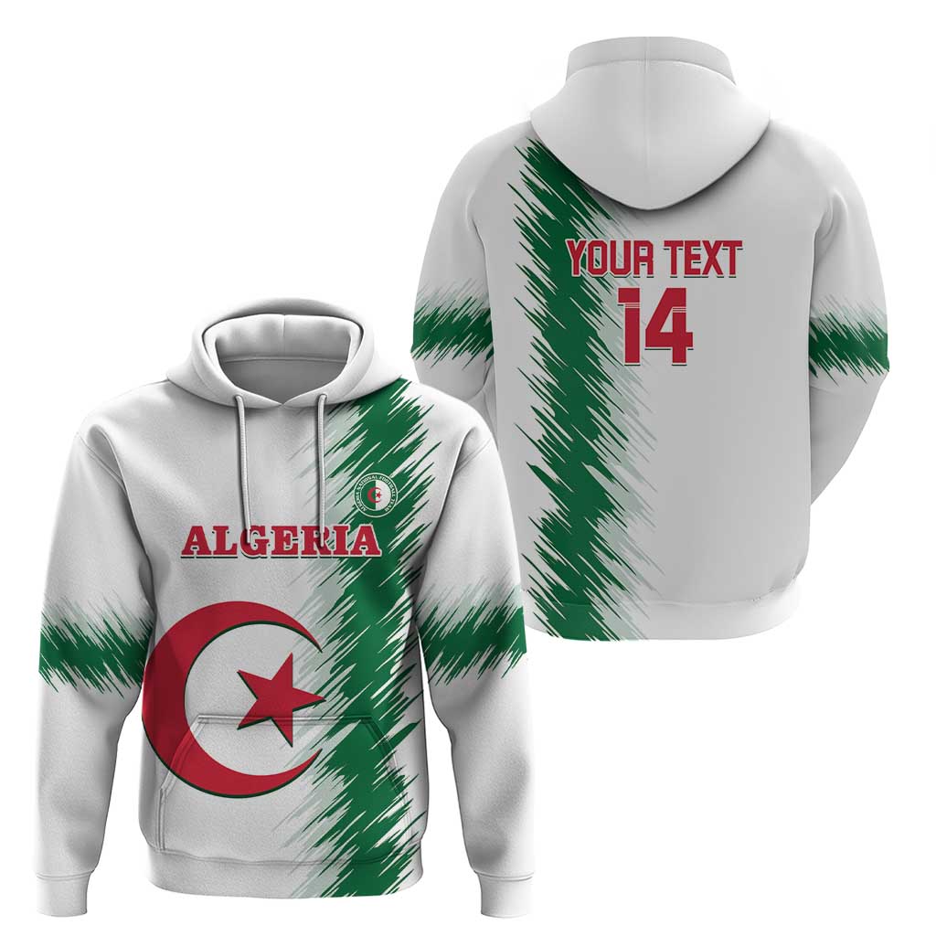 Custom Algeria Football Zip Hoodie Go The Greens - Wonder Print Shop