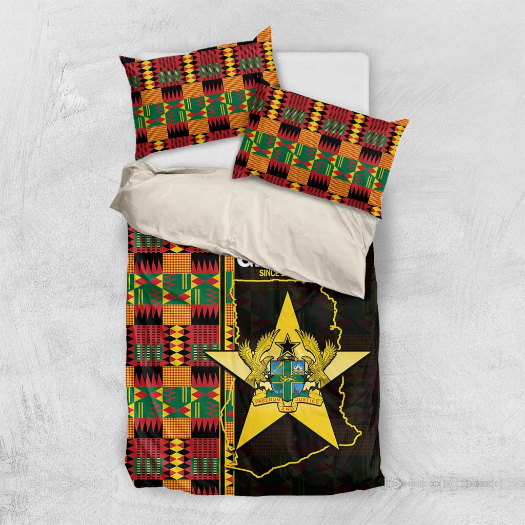 Ghana 1957 Bedding Set Independence Anniversary Kente Pattern
