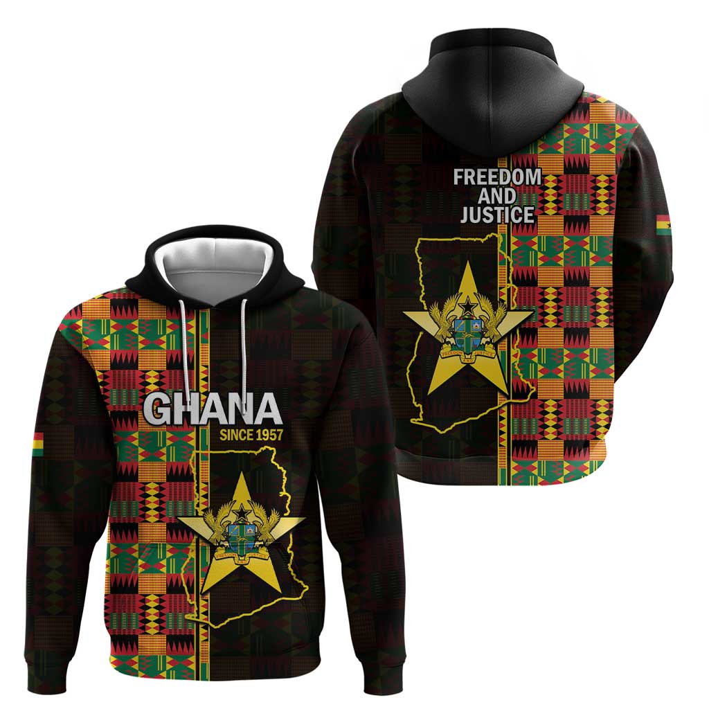 Ghana 1957 Hoodie Independence Anniversary Kente Pattern