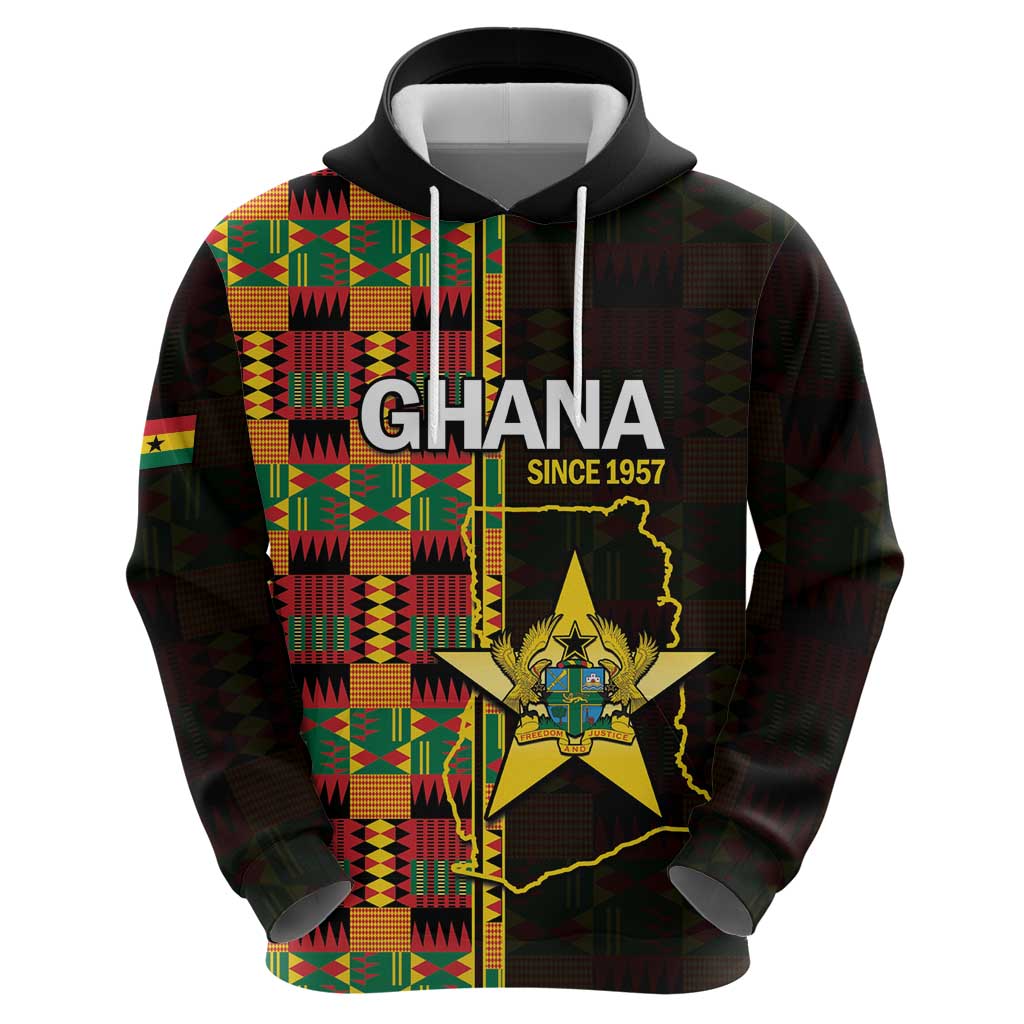 Ghana 1957 Hoodie Independence Anniversary Kente Pattern