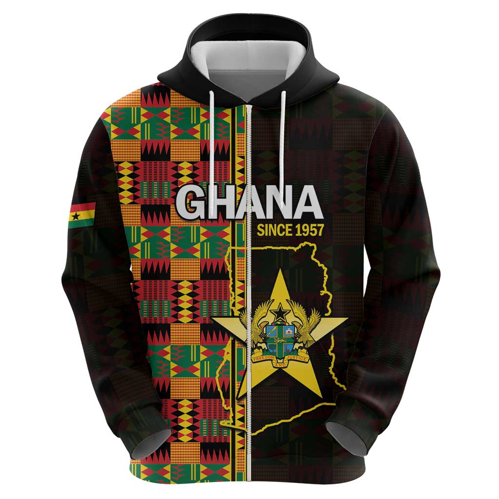 Ghana 1957 Hoodie Independence Anniversary Kente Pattern