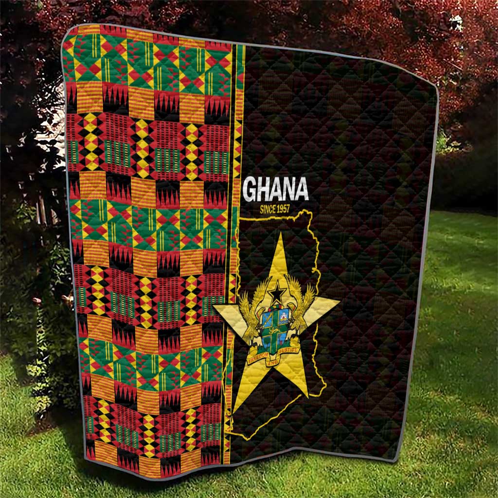 Ghana 1957 Quilt Independence Anniversary Kente Pattern