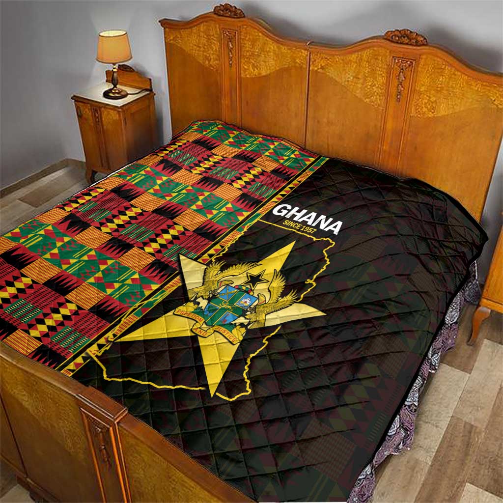 Ghana 1957 Quilt Independence Anniversary Kente Pattern