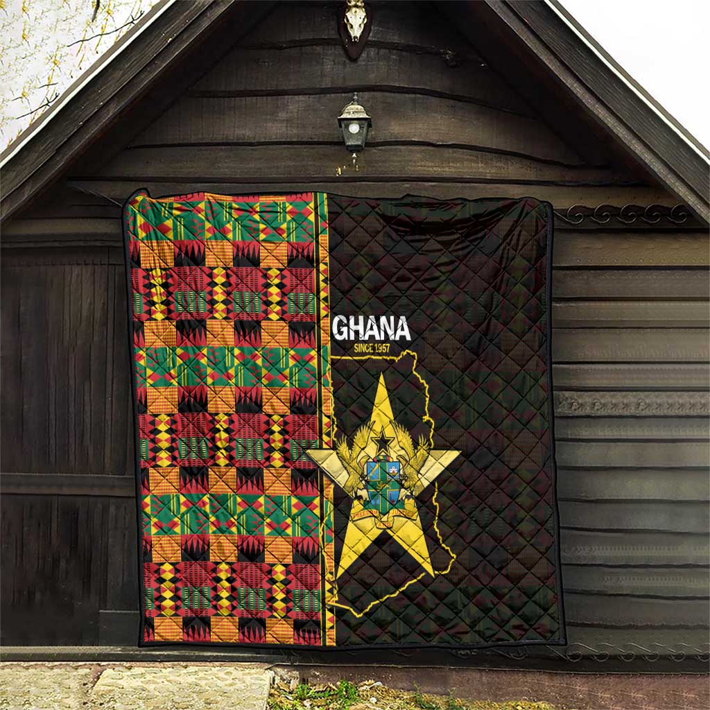 Ghana 1957 Quilt Independence Anniversary Kente Pattern