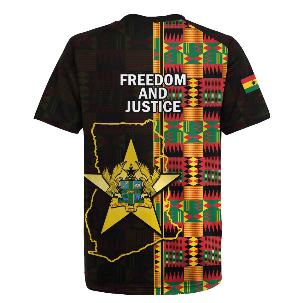 Ghana 1957 Rugby Jersey Independence Anniversary Kente Pattern