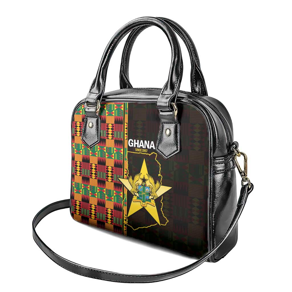 Ghana 1957 Shoulder Handbag Independence Anniversary Kente Pattern