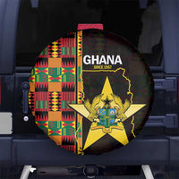 Ghana 1957 Spare Tire Cover Independence Anniversary Kente Pattern