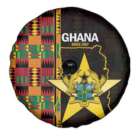 Ghana 1957 Spare Tire Cover Independence Anniversary Kente Pattern