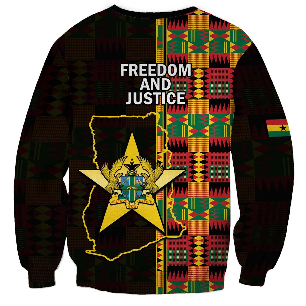 Ghana 1957 Sweatshirt Independence Anniversary Kente Pattern
