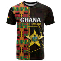 Ghana 1957 T Shirt Independence Anniversary Kente Pattern