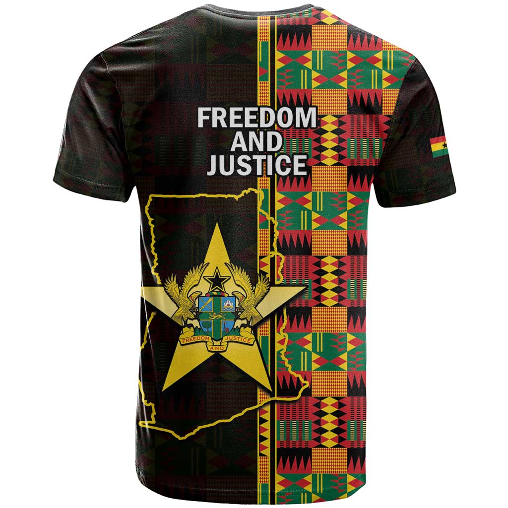 Ghana 1957 T Shirt Independence Anniversary Kente Pattern