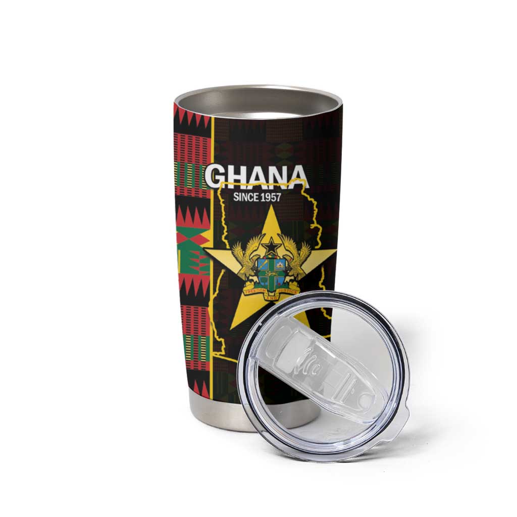 Ghana 1957 Tumbler Cup Independence Anniversary Kente Pattern