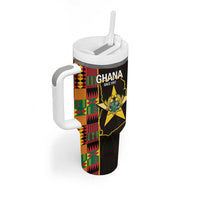 Ghana 1957 Tumbler With Handle Independence Anniversary Kente Pattern
