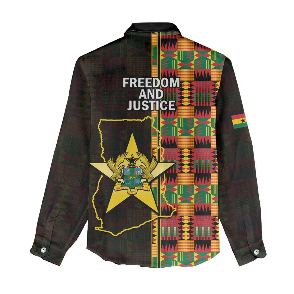 Ghana 1957 Women Casual Shirt Independence Anniversary Kente Pattern