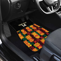 Custom Ghana Football Car Mats 2025 Go Black Stars Adinkra pattern