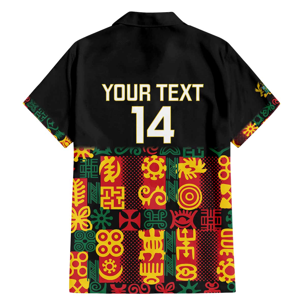 Custom Ghana Football Family Matching Off The Shoulder Long Sleeve Dress and Hawaiian Shirt 2025 Go Black Stars Adinkra pattern