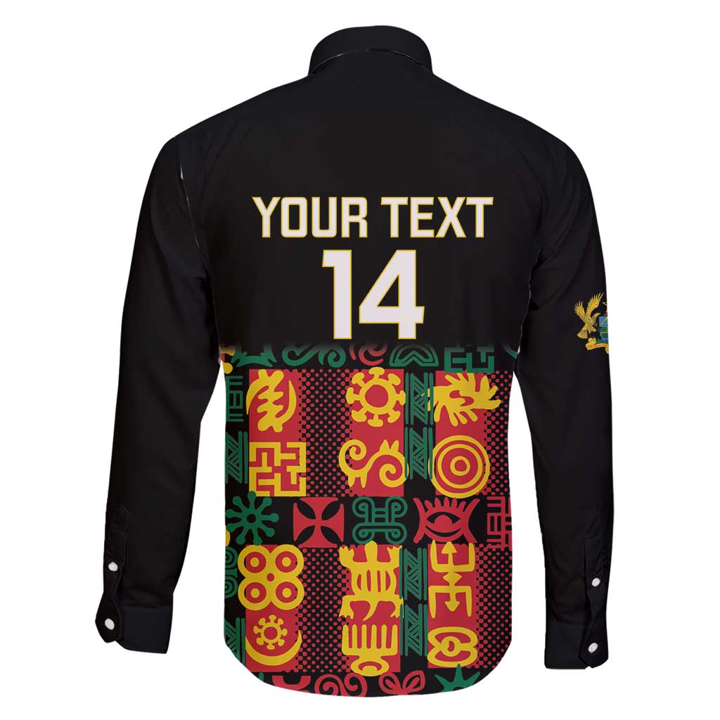 Custom Ghana Football Family Matching Short Sleeve Bodycon Dress and Hawaiian Shirt 2025 Go Black Stars Adinkra pattern
