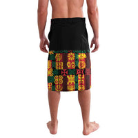 Custom Ghana Football Lavalava 2025 Go Black Stars Adinkra pattern