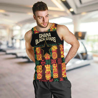 Custom Ghana Football Men Tank Top 2025 Go Black Stars Adinkra pattern