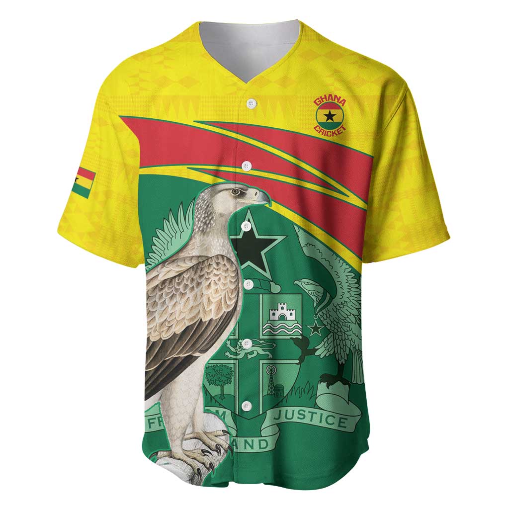 Custom Ghana Cricket Baseball Jersey Go Ghanaian Tawny Eagle