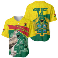 Custom Ghana Cricket Baseball Jersey Go Ghanaian Tawny Eagle